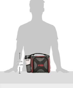 Fit & Fresh Jaxx Fit Pack Meal Prep Bag, Standard, Red & Black, Polyester 32 514eduBbjpL