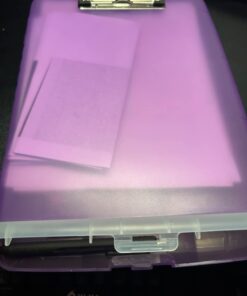 Officemate Slim Clipboard Storage Box, Purple (83305) (1 Clipboard) Translucent Purple 25 514hLwI5NrL