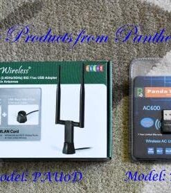 Panda Wireless PAU06 300Mbps Wireless N USB Adapter - w/High Gain Antenna - Win XP/Vista/7/8/10/11, Mint, Ubuntu, MX Linux, Manjaro, Fedora, Centos, Kali Linux and Raspbian 25 514nm431WL 1