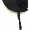 100% Black Cotton Prairie Pilgrim Amish Bonnet Medium Thanksgiving Hat 2 5152x 5kbSL