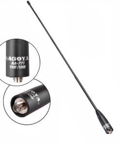 Authentic Genuine Nagoya NA-771 15.6-Inch Whip VHF/UHF (144/430Mhz) Antenna SMA-Female for BTECH and BaoFeng Radios NA-771 15.6" VHF/UHF 24 5155tpv9JcL