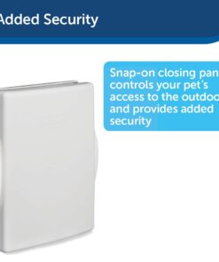 PetSafe Extreme Weather Energy Efficient Pet Door - 3 Flap System - For Large Dogs Up to 100 lb Plastic Frame 24 51567YbzZ5L