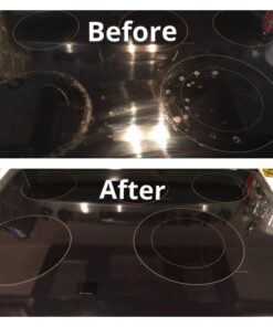 Cerama Bryte Best Value Kit: Ceramic Cooktop Cleaner 28oz, Scraper, 10 Pads, Burnt-on Grease Remover 2oz, 4 Piece Set 26 515GID2JLxL