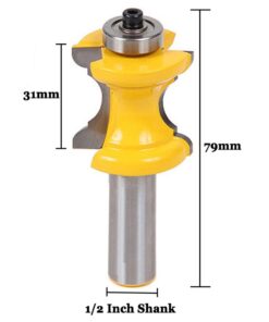 Yakamoz 1/2 Inch Shank Bullnose Bead Column Face Molding Router Bit for Woodworking Tools 10 515Nd4TIcaL