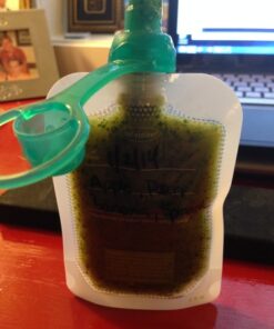 ChooMee SoftSip Food Pouch Top | Baby Led Weaning | No Spill Flow Control Valve, Protects Childs Mouth, 100% Silicone, BPA Free | 2CT Orange Aqua 53 515OFbe4NWL