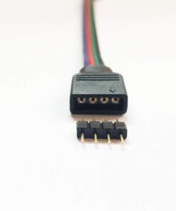 TronicsPros LED Connector 4 Pin LED Tape Connector RGB LED Ribbon Connector LED Controller Connector Cable LED Rope Jumper 4pin Female Wire for RGB 5050 3528 2835 LED Light, 15cm/ 6in (10pcs) 17 515P B7 b4L