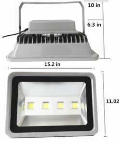 Alternative view of GenericABCDEFG 200W led Flood Light Light Super Bright LED Flood Outdoor 6000K White Flood Light for Garden Garage Playground Lighting 50000 Hours Life 200W Grey 15.2