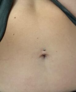 Forbidden Body Jewelry Surgical Steel Petite Belly Button Rings Curved Navel Barbell Set 14G 5/16 inch, 3mm end balls (2pcs-Select Colors) Steel/Rose Gold 29 515TbSZ8HzL