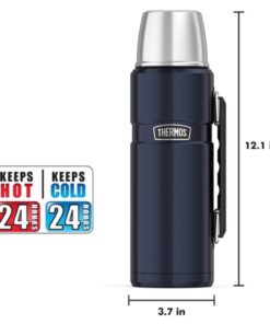 THERMOS Stainless King Vacuum-Insulated Beverage Bottle, 40 Ounce, Blue 29 515Y0NQ8DxL