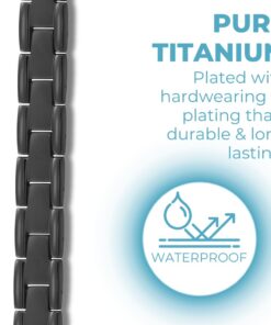 Willis Judd Double Strength Magnetic Bracelet - Magnetic Bracelets for Men - Adjustable Length with Sizing Tool Black 8 515YJ0BSjL