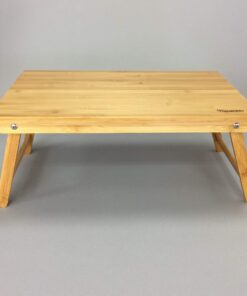 Time Concept Vacances Foldable Low Bamboo Table - L 12" x W 20" x H 9" - Wooden Picnic Furniture, Portable Dining Use 12D x 20W x 9H in 12 515YJYgV5ZL