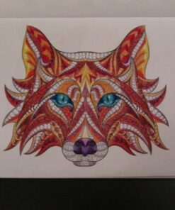 Fox Coloring Book: An Adult Coloring Book of 40 Stress Relief Fox Designs to Help You Relax and Unwind (Animal Coloring Books) 14 515ZyO4yvVL