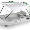 Sea Eagle Wide Bimini Top for Inflatable Boats (Mounting Hardware Included) 41 515c9oPsSyL