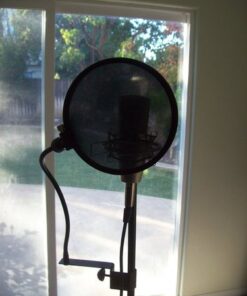 Nady MPF-6 6-Inch Clamp On Microphone Pop Filter with Flexible Gooseneck and Metal Stabilizing Arm Pop Filter with Stablizing Arm 30 515fEMW3cmL