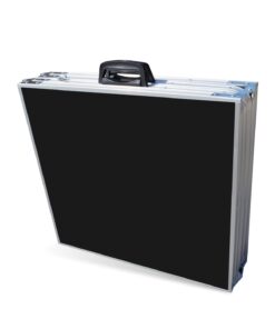 Alternative view of 8-Foot Beer Pong Table w/Optional Cup Holes & LED Color-Changing Glow Lights - 11 Table Designs Available Black Erasable w/ Holes & LED Lights