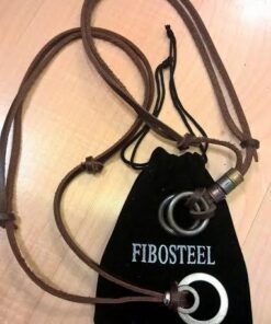 FIBO STEEL Alloy Vinatge Pendant Necklace for Men Leather Chain Adjustable 2 Pcs a Set 56 515gtApvNL