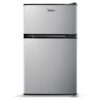 Midea WHD-113FSS1 Compact Refrigerator, 3.1 cu ft, Stainless Steel Double Door 52 515la7RinWL