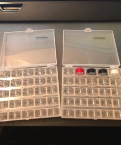 Paxcoo 50 Pcs Sewing Machine Bobbins with Case for Brother Singer Janome 22 515z5Tlr1DL