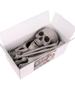 Kangaroo Halloween Bag of Skeleton Bones and Skull- Halloween Graveyard Props- Haunted House Lawn Yard Decorations- Scary Halloween Decorations 30 Pieces Bag of Plastic Bones 25 5165xWGQ52L