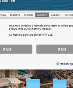 16GB kit (8GBx2), 204-pin SODIMM, DDR3 PC3-12800, 16GB Kit (8GBx2) 48 5168fRtBaqL