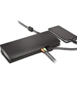 Kensington SD4600P USB-C Docking Station with Power Delivery Charging for 2015/2016 MacBook Retina 12”, Chromebook Pixel, Dell XPS 13” 9350/XPS 15” 9550, Dell Precision 5510 (K38231WW) Black Desktop 11 516F4OTGTgL