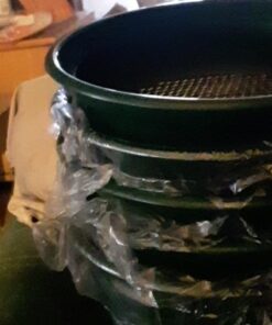 SE 13 1/4 Inch Stackable Classifier Gold Prospecting Pan Set - Includes 1/2" 1/4" 1/8" 1/12" and 1/20" Stainless Steel Mesh Sifting Pans, Green, 5 Pack 5 Pieces 39 516HEnUCvL