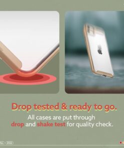 Caseology Skyfall for iPhone SE Case 2022 for iPhone SE Case (2020) for iPhone 8 Case (2017) for iPhone 7 Case (2016) - Gold 28 516HnA2W dL