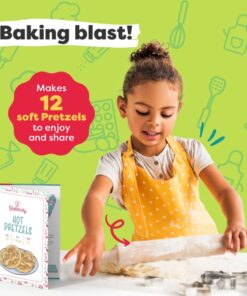 Pretzel Making Kit - Real Cooking Set for Kids Ages 5-12+ with Recipe and Ingredients - Kids Baking Set for Girls & Boys - Great Gift for Family Bonding Baketivity Kit Pretzel 16 516Joit7eKL