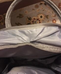 RUVALINO Diaper Bag Backpack, Multifunction Travel Back Pack Maternity Baby Changing Bags, Large Capacity, Waterproof and Stylish, Gray 59 516OoNe7j1L