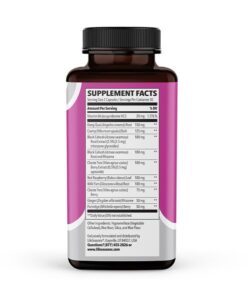 PreMense-T - Proactive PMS Relief Supplement - Support for Hormonal Imbalance, Bloating, Cramping & Breast Tenderness - Ginger, Crampbark, Dong Quai, Chasteberry & Vitamin B6-60 Capsules 15 516VlBDldSL