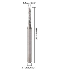 JIUWU 1.5MM Carbide End Milling Cutter,CNC Router Bits, End Mill for PCB Machine Pack of 10 9 516cto3ZbrL