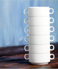 Alternative view of 6-ps Bico Porcelain Soup Bowl Set