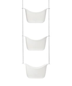 Zenna Home Rustproof Tool-Free Tension or Permanent Mount Adjustable Double Shower Rod, 44 to 72 Inches, Chrome 30 516gTenGRDL