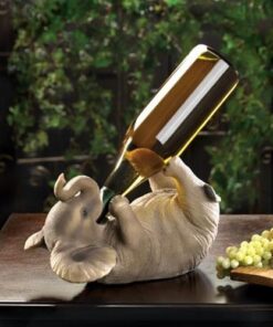 Gifts & Decor 12615 Playful Elephant Wine Holder, Multicolor 8 516gYzV7HUL
