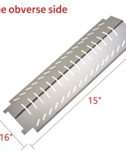 GasSaf Grill Heat Plate Replacement for Charbroil, Thermos, Centro, Costco Kirkland, 3-Pcs 15 inch Stainless Steel Tent Shield Plate Deflector, BBQ Burner Cover Barbecue Flame Tamer 4 516iolyOTeL