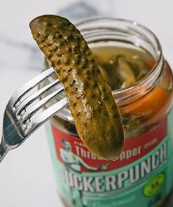 SuckerPunch Gourmet Spicy Garlic Pickle Chips 24 Ounce, 2-Pack Spicy Garlic Chips 24 Fl Oz (Pack of 2) 10 516lDM63geL