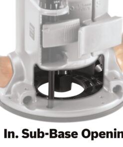 BOSCH 1617EVSPK Wood 12 Amp Router Tool Combo Kit - 2.25 Horsepower Plunge Router & Fixed Base with a Variable Speed 39 516mcHXfiBL 1