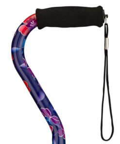 NOVA Sugarcane, Walking Cane with Quad Tip and Carrying Strap, Stand Alone Cane, Maui Flowers Design 12 516n5vxWQ3L