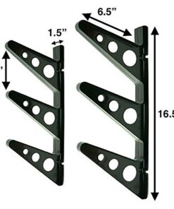 StoreYourBoard Skateboard and Longboard Storage Rack, Trifecta Wall Mount Display, Home and Garage Organizer 23 516q1u 16bL
