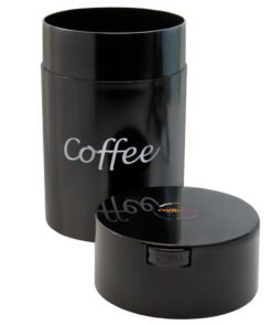 Coffeevac 1LB – Patented Airtight Container | Multi-use Vacuum Container Works as Smell Proof Containers for Ground Coffee and Coffee Bean Containers. Black with Logo 12 516v6F58qL
