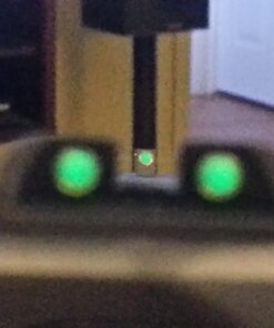 TRUGLO TFO Tritium & Fiber-Optic Handgun Sight | Snag-Resistant Front & Rear Bright Night Sights, Compatible with Glock Handguns Green Glock Low Set 38 516yb5PmqyL