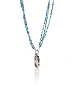 ID AVENUE Lanyards for Women 19" Handmade Beaded Lanyard Id Holder Fashionable Breakaway Lanyard Necklace for Office Workers Doctors Nurses Teachers Students Jewelry lanyards for Id Badges (Seaglass) Seaglass 9 5171NqztGL