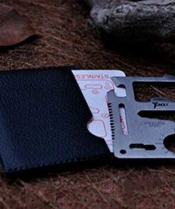 Survival Credit Card Multitool by Tuncily (Silver) - 11 in 1 Wallet Multipurpose Tool, Bottle Opener, Everyday Utility Tactical Multi Tool, Christmas Gifts Stocking Stuffers for Men 17 5174Yh6PDQL