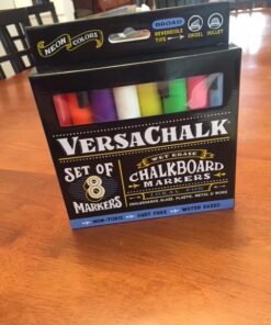 Neon Chalk Marker for Chalkboard Liquid Pen 8 Pack 5mm Bold Tip Erasable and Washable Bold 5mm Neon Colors 33 517EuUdarL