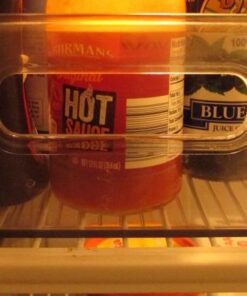 iDesign Plastic Portable Deep Storage Bin with Handles for Organizing Refrigerator, Freezer, Pantry, BPA-Free,8" x 4" x 14.5", Clear 1 Pack 34 517EvP2UHsL