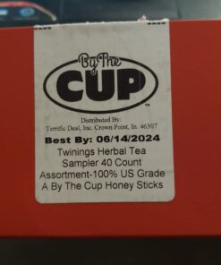 Twinings Herbal Tea Bag Assortment (Pack of 40) with By The Cup Honey Sticks 39 517KYb7XJL