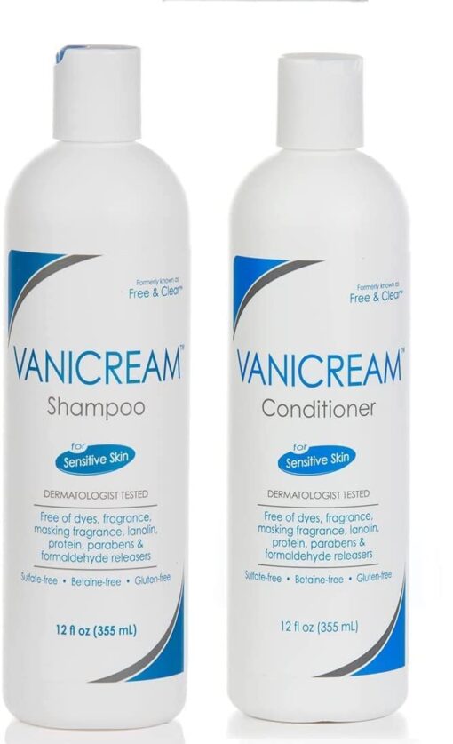 Vanicream Set, includes Shampoo-12 Oz and Conditioner-12 Oz - One each 12 Fl Oz (Pack of 2)