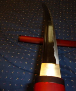 Ace Martial Arts Supply Handmade Japanese Shirasaya Samurai Katana Sharp Sword-Kenshin Burgundy 74 517U GaS3VL