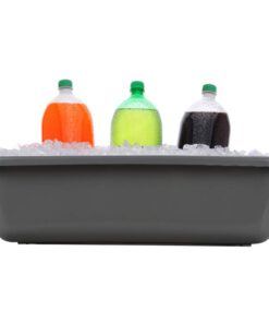 Eagrye 4-Pack Bus Tubs, Commercial Tote Box, Plastic Bus Box (13 L Capacity), Grey 13 L 18 517Xlqk5UHL