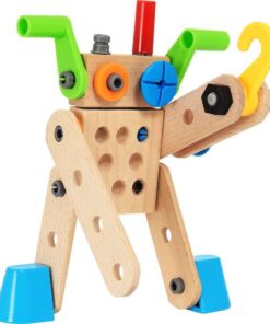 Brio Builder 34587 - Builder Construction Set - 136-Piece Construction Set STEM Toy with Wood and Plastic Pieces for Kids Age 3 and Up 18 517ax6d72zL